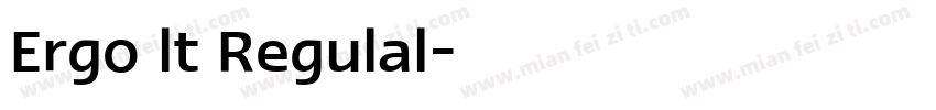 Ergo lt Regulal字体转换